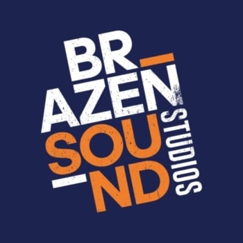 Exeter rehearsal room - Brazen Sound Studios logo