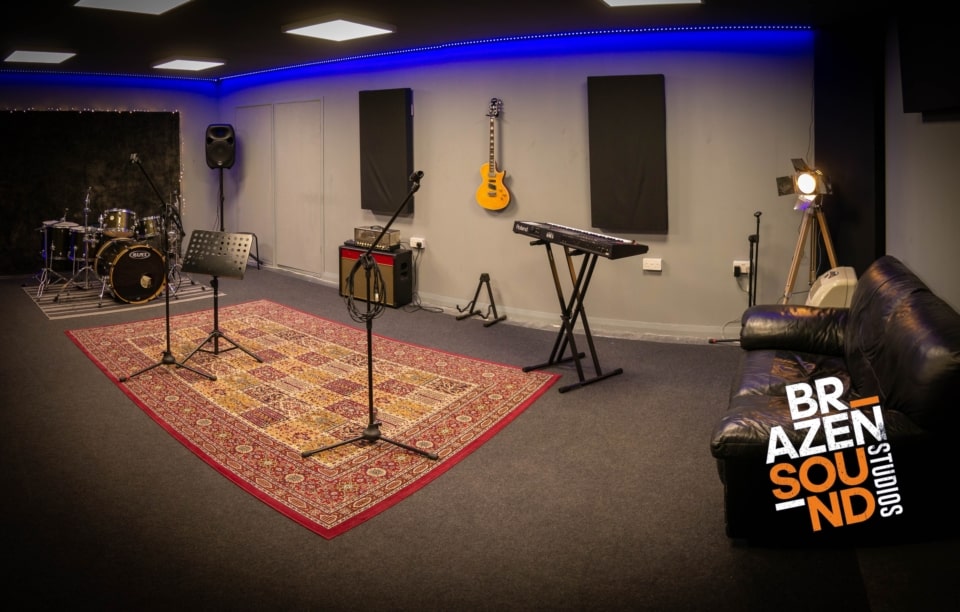 Exeter rehearsal room - Brazen Sound Studios in use